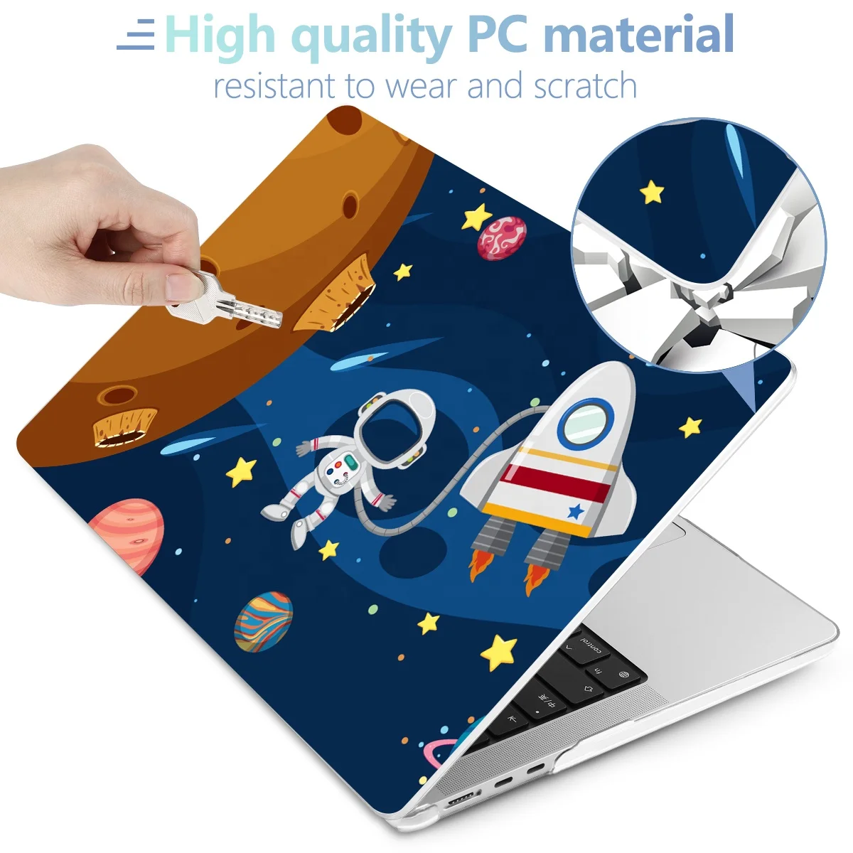 New Unique Crystal Flower Painting Laptop Case  M1 M2 Chip For MacBook Air Pro 11 12 13 14 15 16 inch Model A2681 A2941 A2779