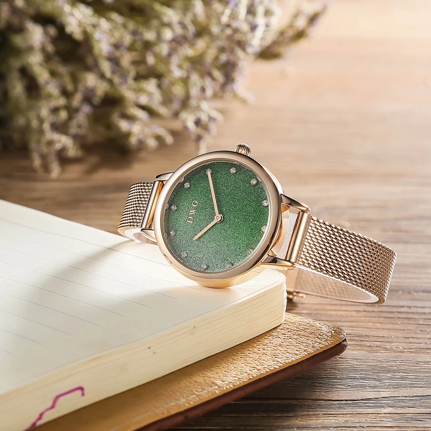 New Arrival Vogue Gold Stainless Steel Fashion Watch Women Ladies Quartz Dress Bracelet Watches With Bracelet