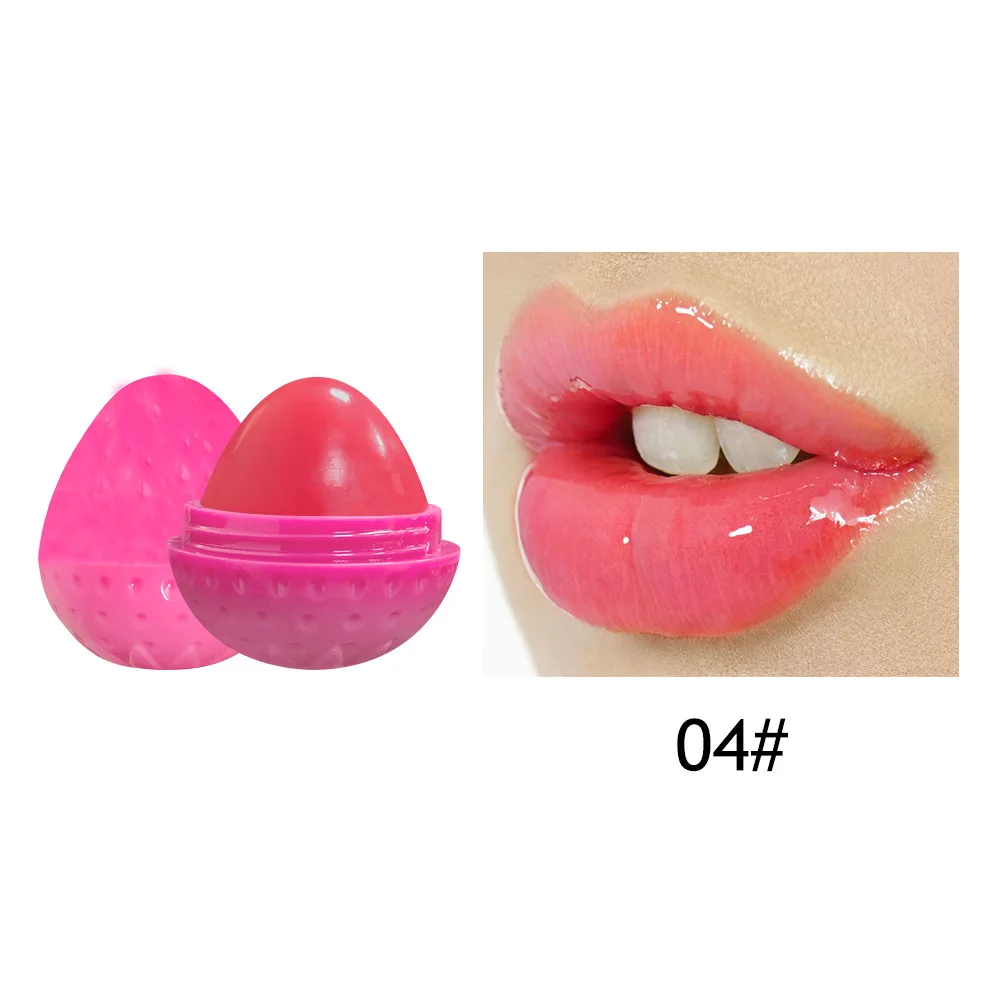 Private Logo  Lip Balm  Pink Sugar Lip Care Products Wholesale 4 colors roll ball fruit  lip balm