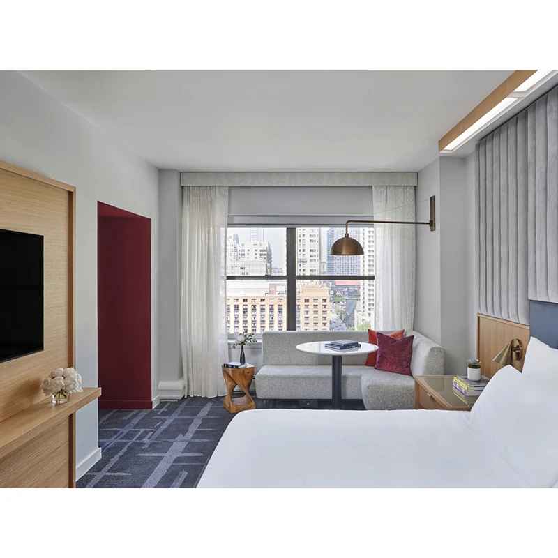 TAISEN hotel casegoods Elegant Modern USA Hotel Furniture Bedroom Sets 5 star