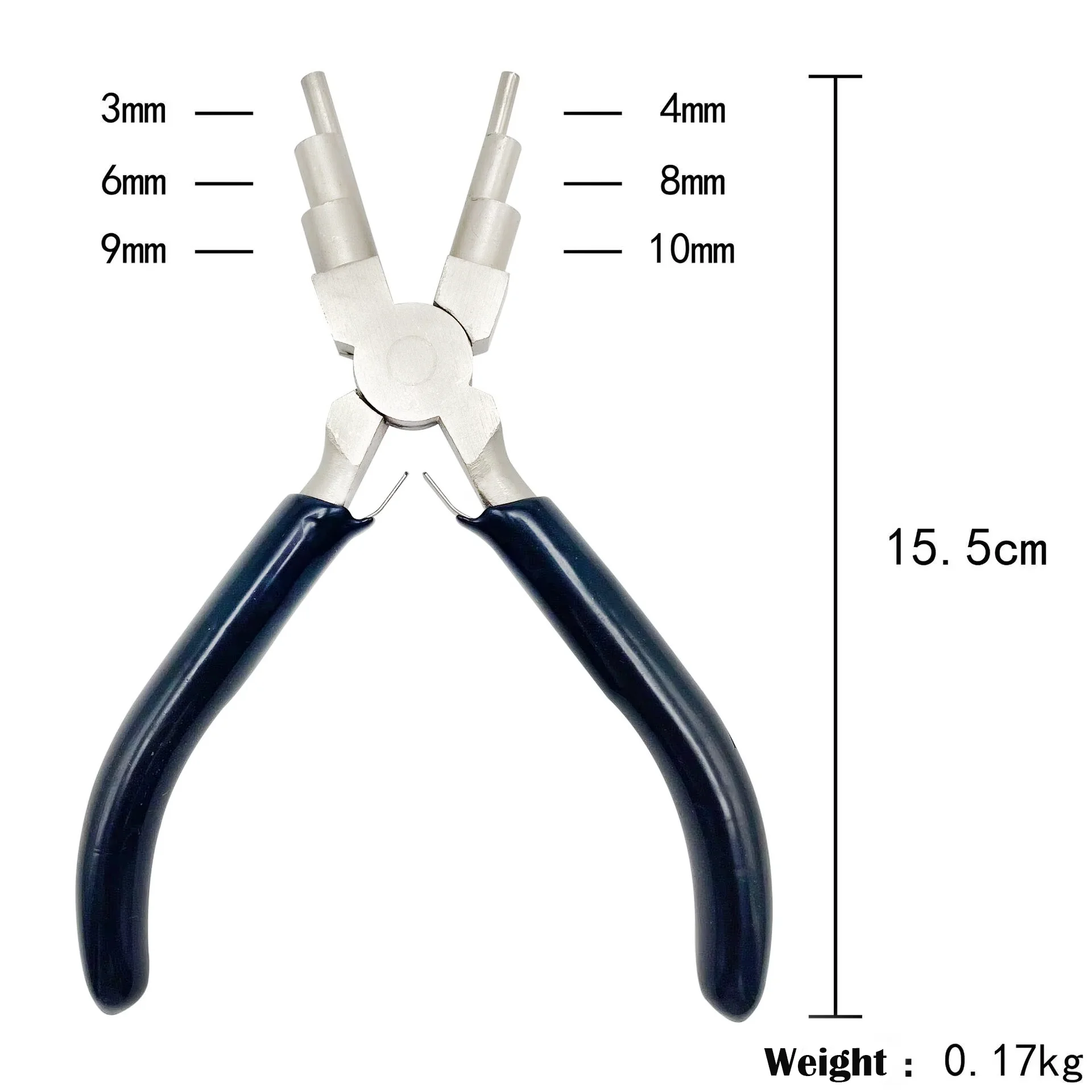 6 Step Metal round Nose Pliers 2-9mm Loop Forming Bail Making Jump Ring Pliers for Jewelry Making 220v Voltage