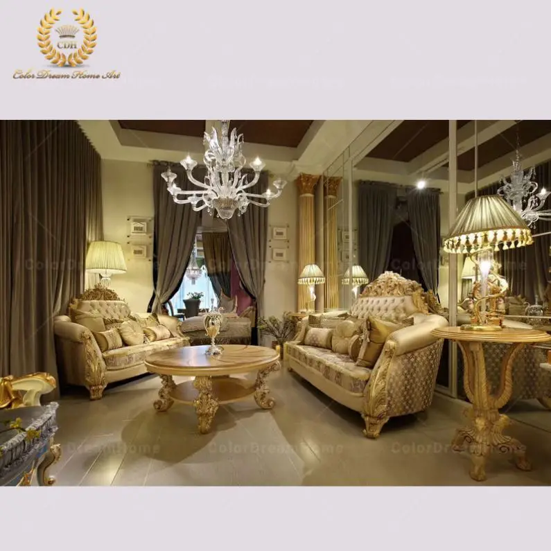 2017 Bestseller Handmade Solid Wood Living Room Sofas Carving  Sofa