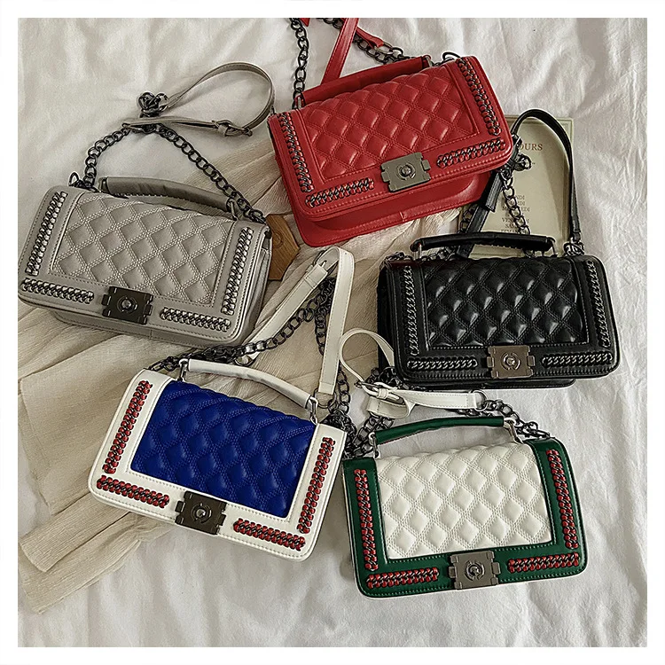 Ladies luxury fashion pu leather women tote good quality hand bag