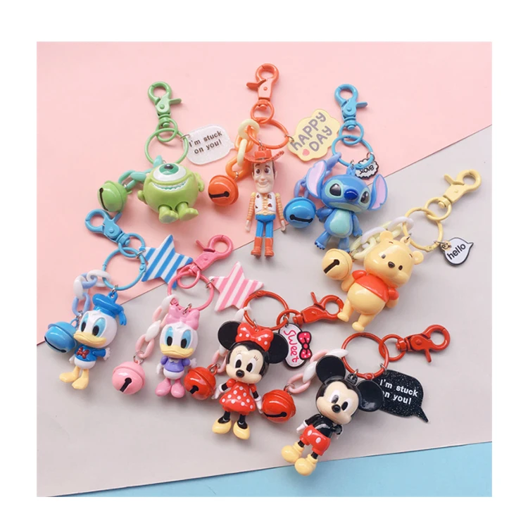 
Factory Price Cartoon Series Disny Donald Duck Mickey Minnie Figures Mini Action Figures Key Chain 