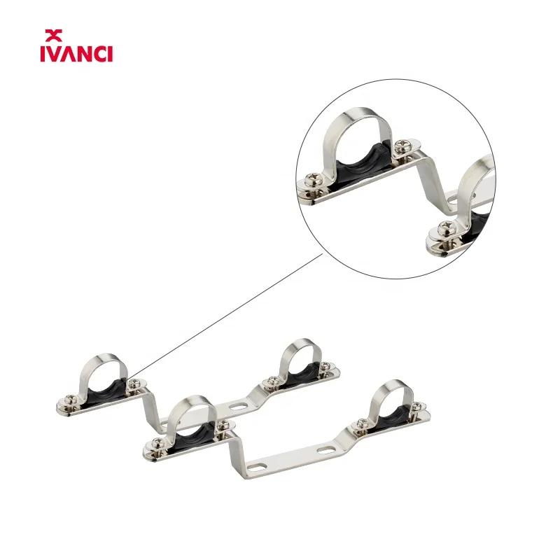 IVANCI 304 stainless steel floor heating system manifold pipe with chrome brackets