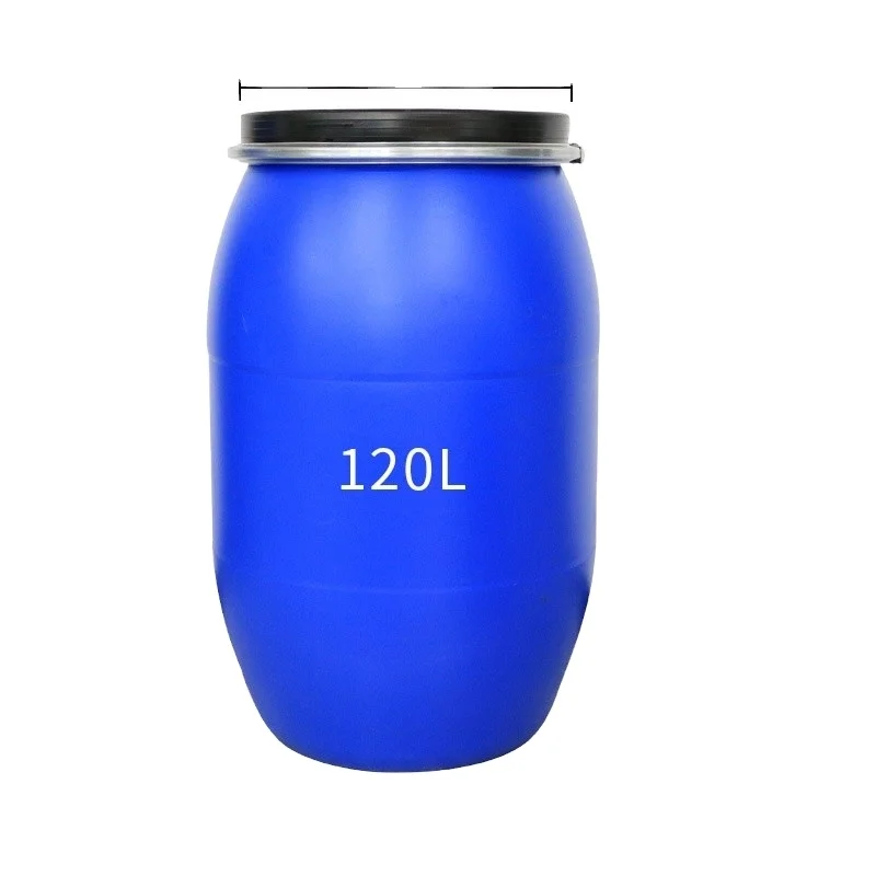 Open-ended double-ring plastic bucket 120 liters