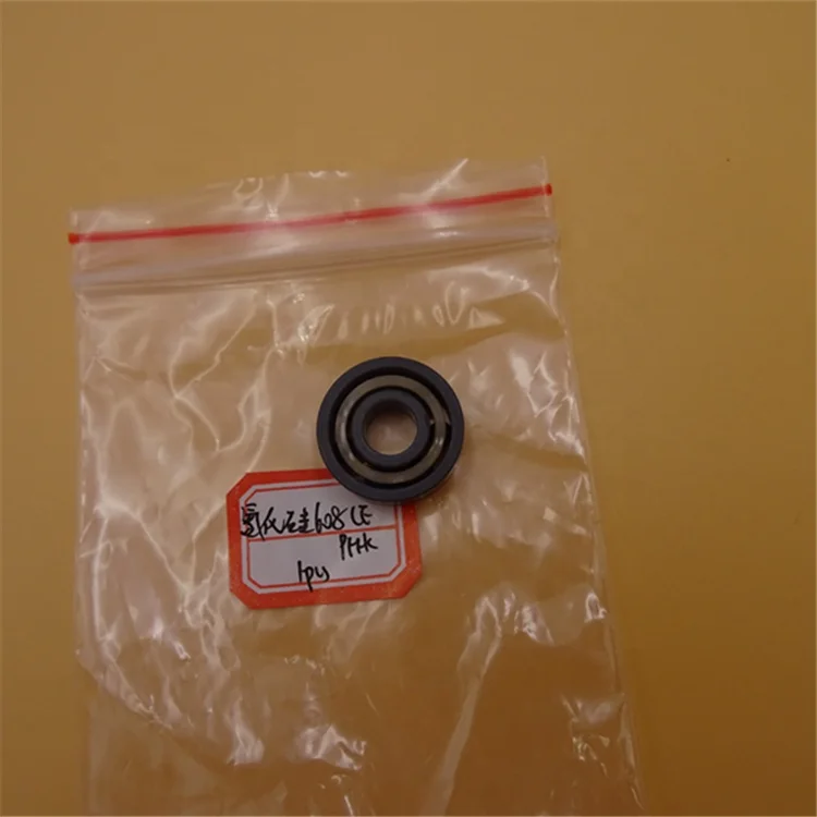 608 Si3N4 full ceramic plastic deep groove ball bearing for skateboard 608 ZZ 2RS