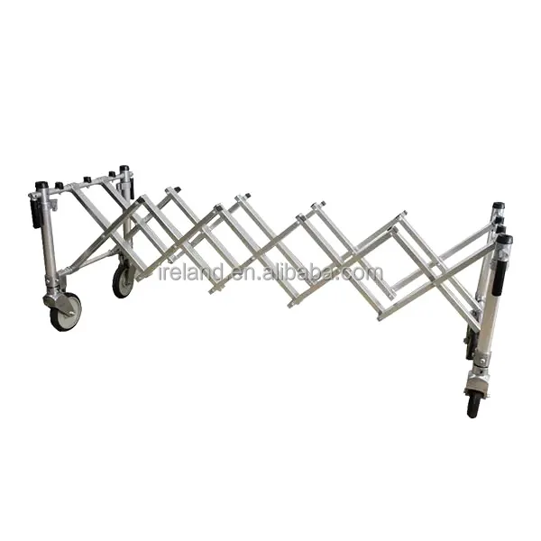 Foldable and Durable Casket Church Truck Metal Coffin Trolley for sale