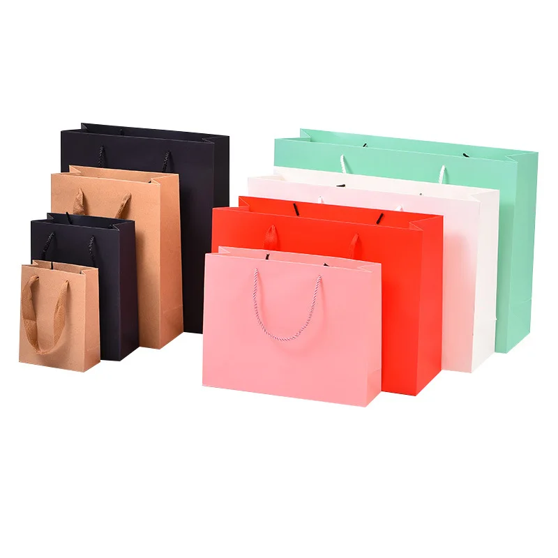 Jewelry packaging bags solid color exquisite handbags companion bags gift gift bags spot can be printed LOGO