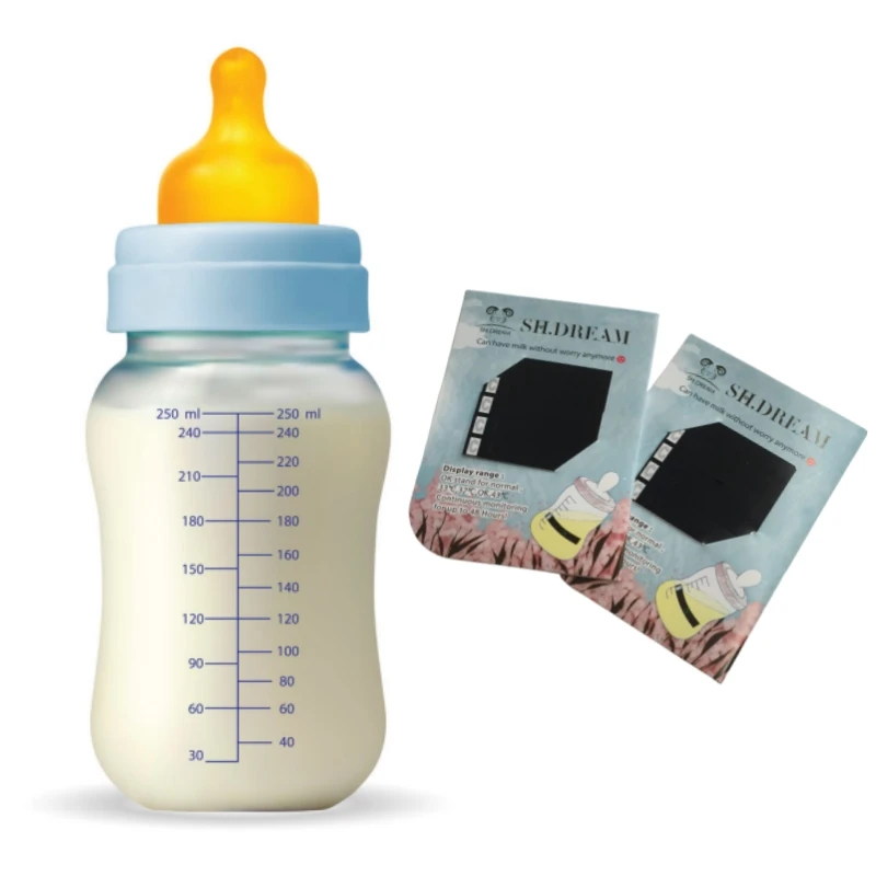 Imported Household Baby Products PET Material Milk Bottle Thermometer Stickers for Temperature Testing