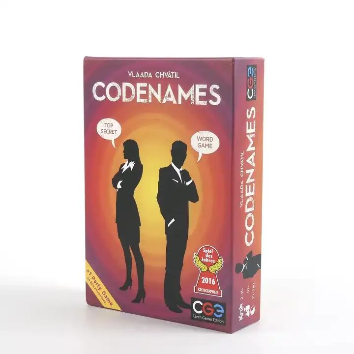 DESEN Codenames double graphic cards gaming printing custom game card box custom card game with box