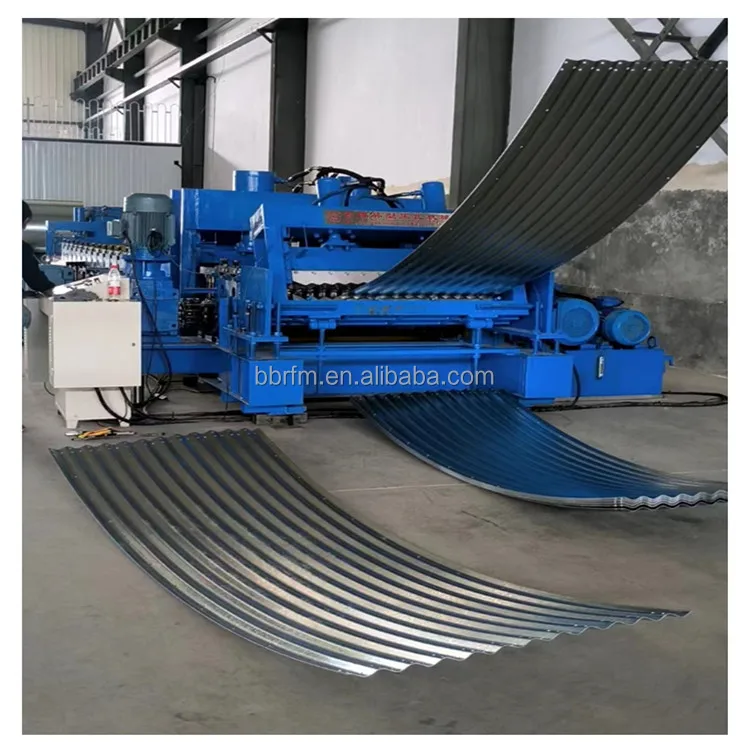 Metal galvanized steel corrugated grain storage bin wall plate rolling machine bin plate rolling machine