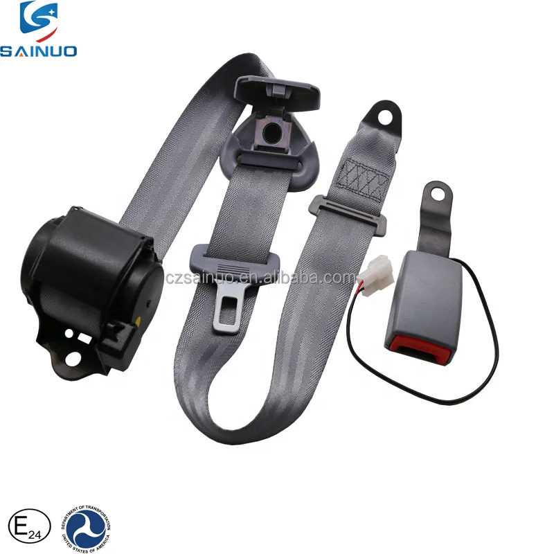2 Inch 3 Point Retractable Seat Belt With Switch Auto Car Safety Belt With Sensor