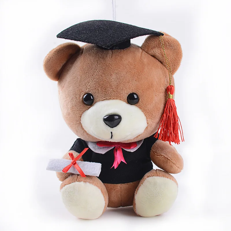 Customized Brown Graduation Teddy Bear with  and Gowns Gift for Graduates