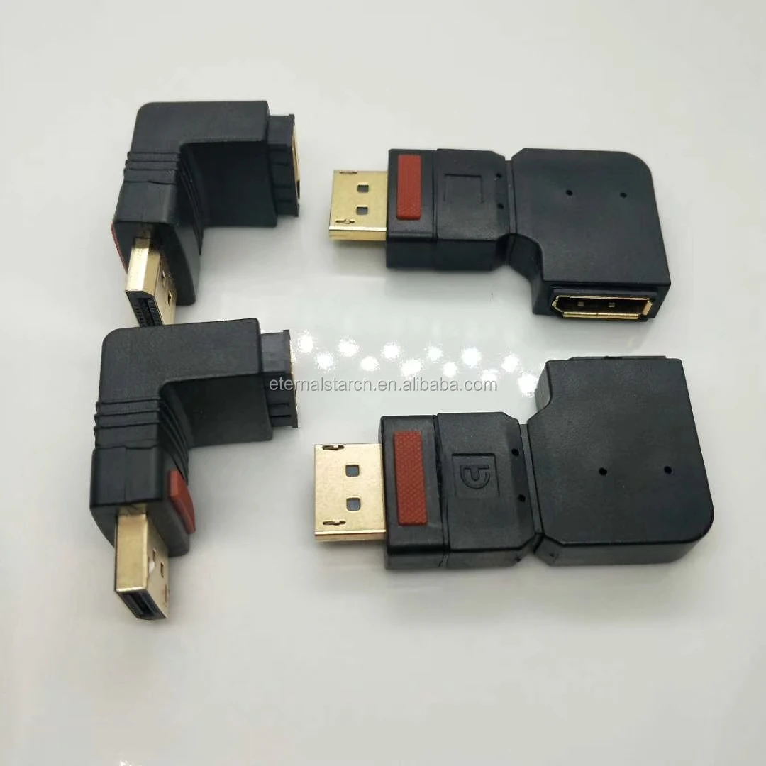 DP Displayport Extension Panel Mount Cable - Displayport to Displayport - Male to Female Gold PVC Polybag OEM Combination Stock