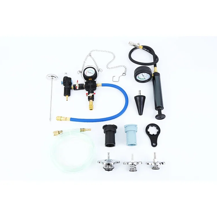 28pcs Auto Radiator Pressure Tester & Vacuum Type Cooling System Radiator Pressure Test Kit Car Water Tank Leak Detector