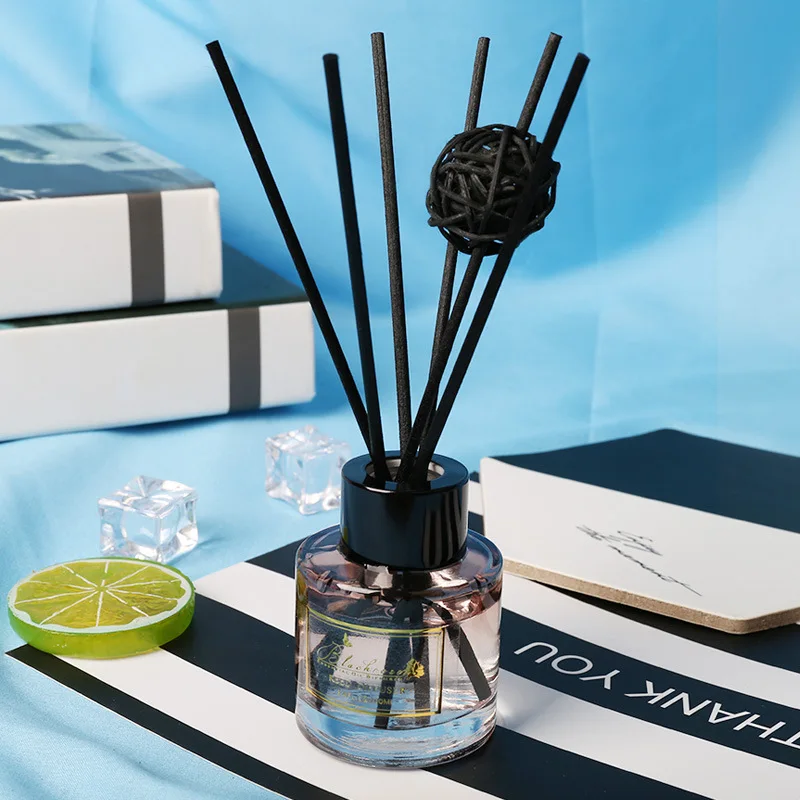 Mescente Customised Logo Amber Glass Perfume Home Reed Diffuser Men Set of 3