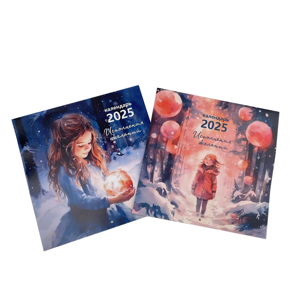 Custom Logo Wire-O Binding 365 Day Inspirational Perpetual Desk Table Calendar