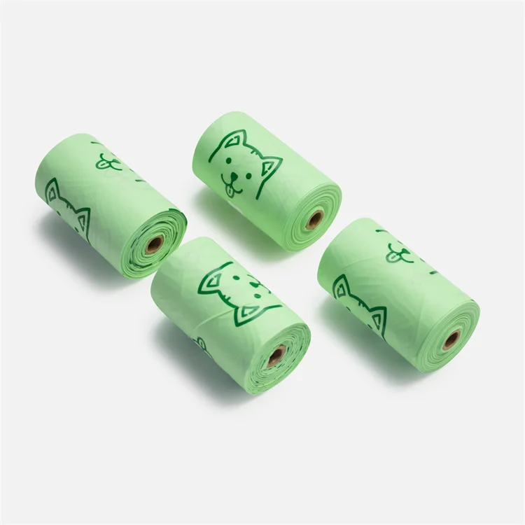 HENGLV Pet Products Top Sellers Pet Waste Disposal Customized Logo 100% Biodegradable Compostable Environment-friendly Pets Dog Waste