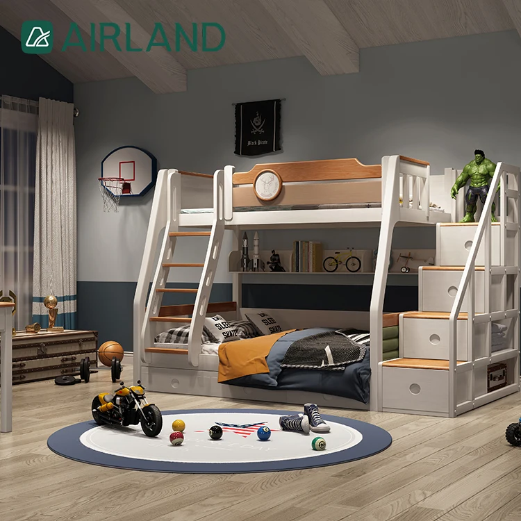 Airland Европейская надежная и хорошая деревянная мебель детские кровати детская двухъярусная кровать с