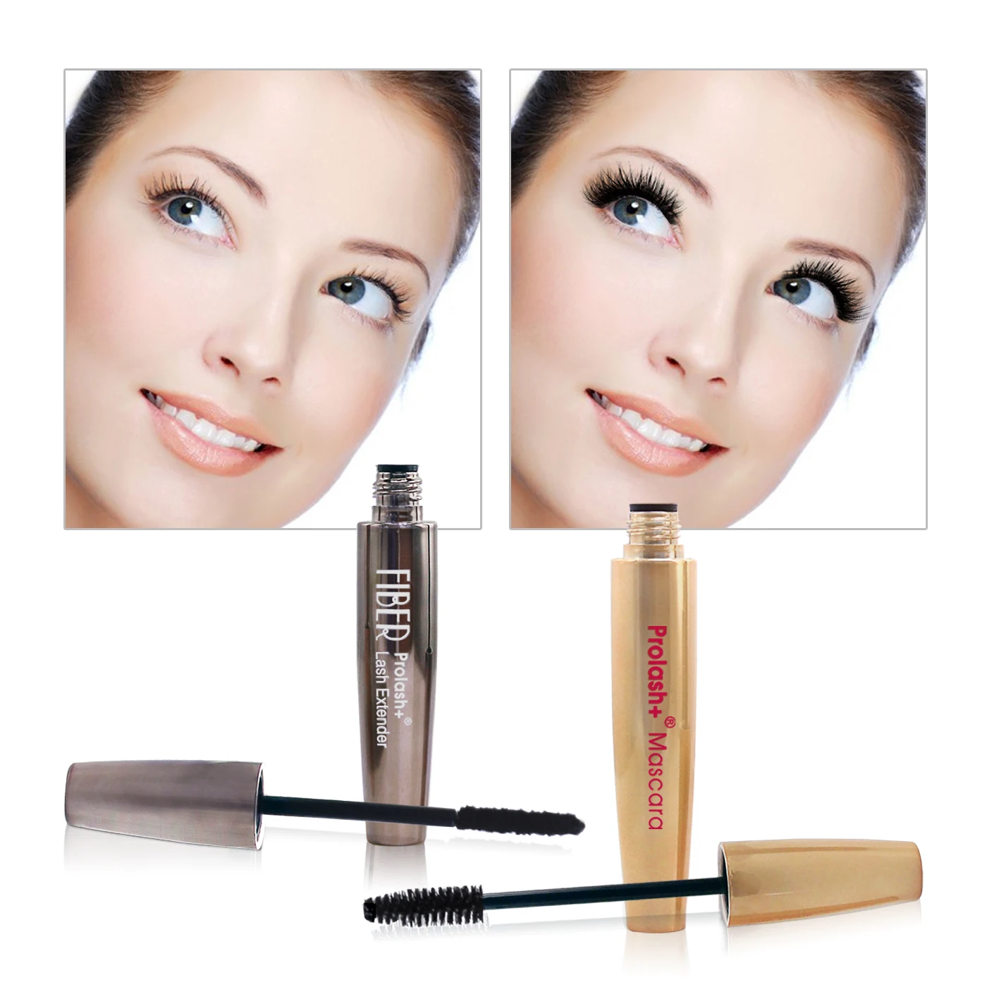 Prolash+ Mascara 3D Fiber Lash Extender, Magic Lengthening Extension Mascara Bio-enzyme Volume and curl Formula