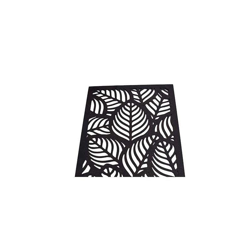 Wall Decor with Rectangle Frame Metal Leaves Wall Art Wall Sculpture with Rustic Brown Color