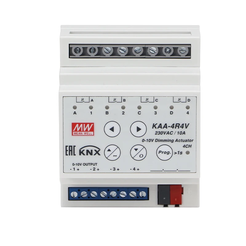 Бренд Mean Well представляет KAA-4R4V-10 KNX переключатель привод Meanwell