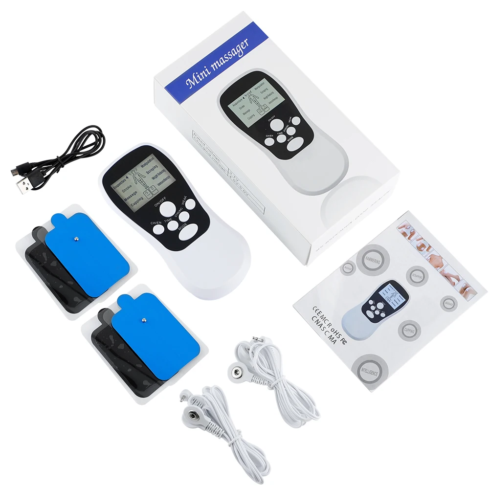Electronic Pulse Massager 8 Mode EMS Herald Tens Machine Personal Care Therapy Relieve pain Body Massager Machine