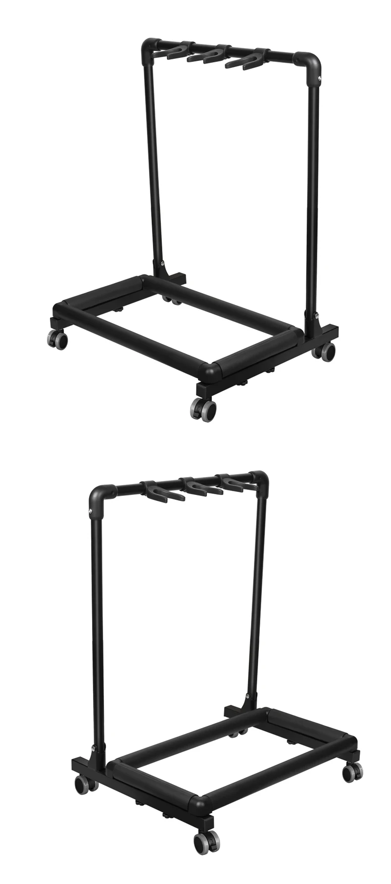 FL-13W Custom Professional With Wheels Rack Metal Multiple With 3/5/7 Guitars Display Stand String Instrument Accessories