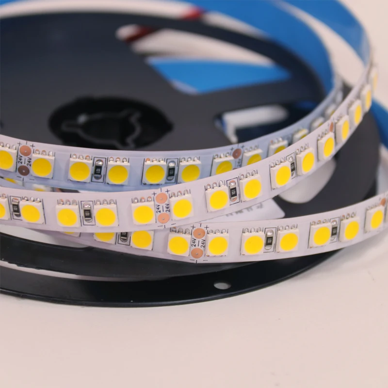 High Bright Dc12v 24v Thin Led Tape 4mm 5mm Flexible Warm White Red Blue Green 120led Luces Led 2835 Led Strip Light
