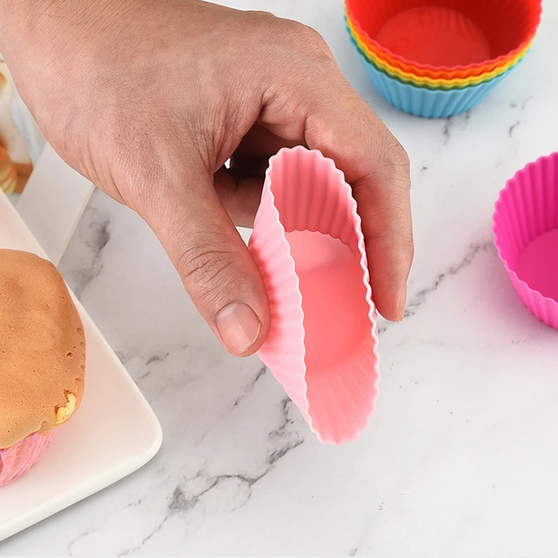 silicon muffin pan  12 cups  Hot sale  Muffin Cups  Reusable  Baking  Cases  Cake baking Mold regular cupcake tray