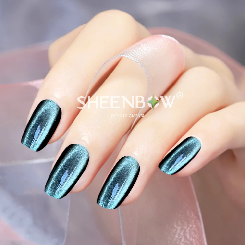 Sheenbow Magnetic 3D 5D 9D Cat Eye Effect Powder Nails Glitter Spring and Summer Gel Polish Color Powder Pigment