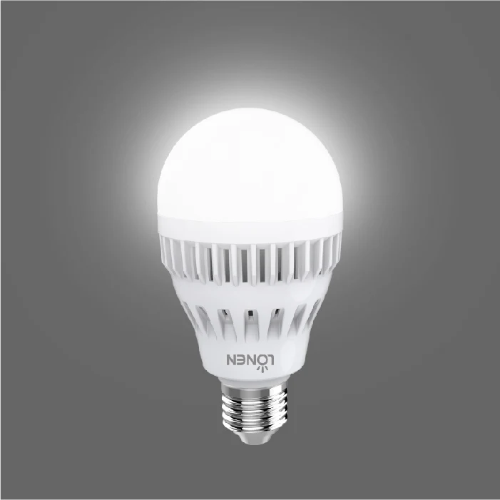 LONEN 25 SMD high power light E27 or B22 rechargeable LED emergency bulb light with built in 2200 lithium battery