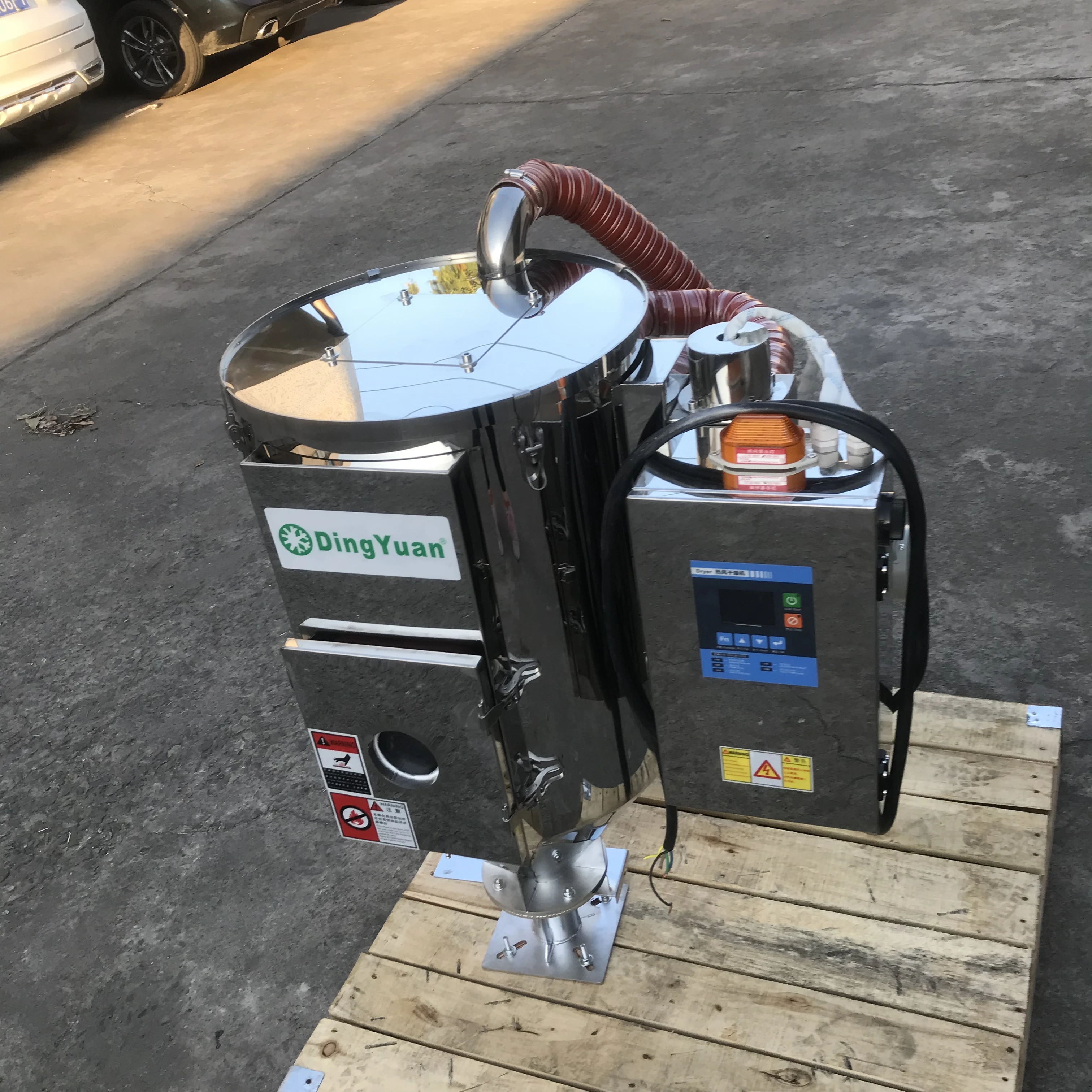 Injection Moulding Machine Plastic Granules Hot Air Euro-Hopper Dryer Plastic Industrial