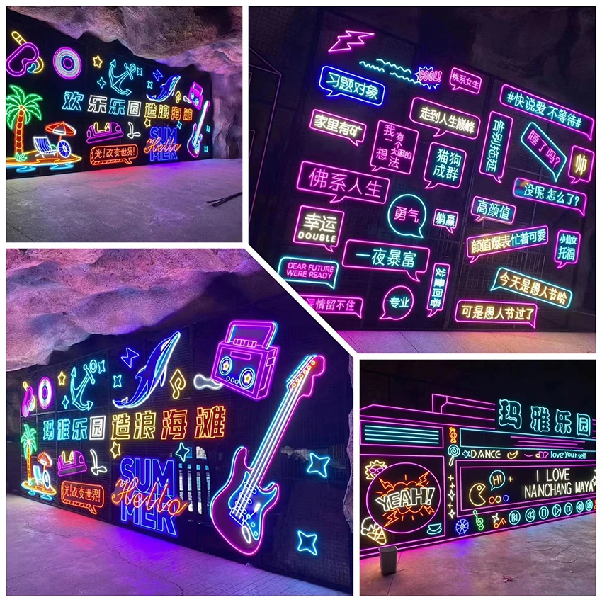 DIY New generation separated neon light silicone led flex neon light Tube Cover neon sign for led strip light