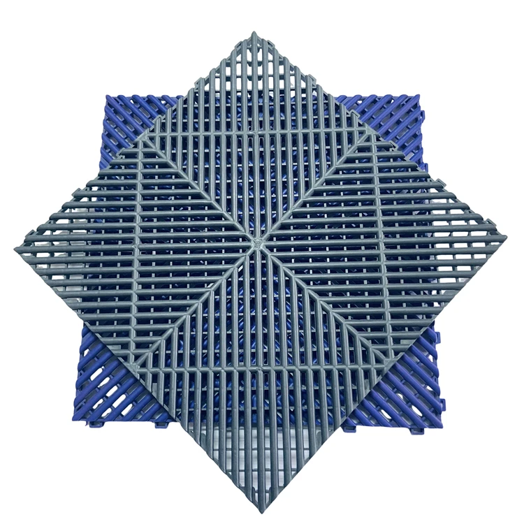 PP Environmental Protection Garage Easy Clean  Car Wash Room Non-Slip Interlocking Floor Mat