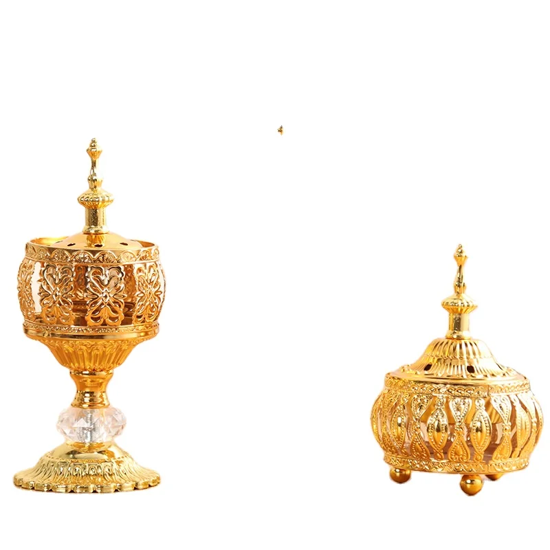 Middle East Creative Fashion Decoration Incense Burner for Home Simplicity Sandalwood Burner Metal Craft Lace Incense Burner