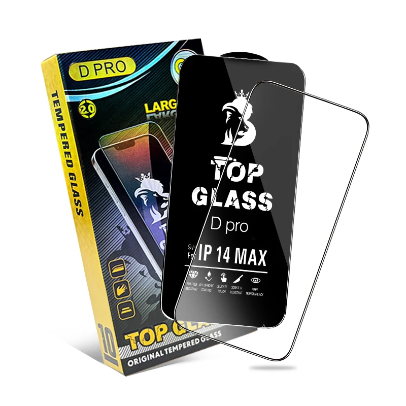 High Quality Aluminum Tempered Glass Screen Protector Film Big Curved Anti shock Tempered Glass For iPhone 14 13 12