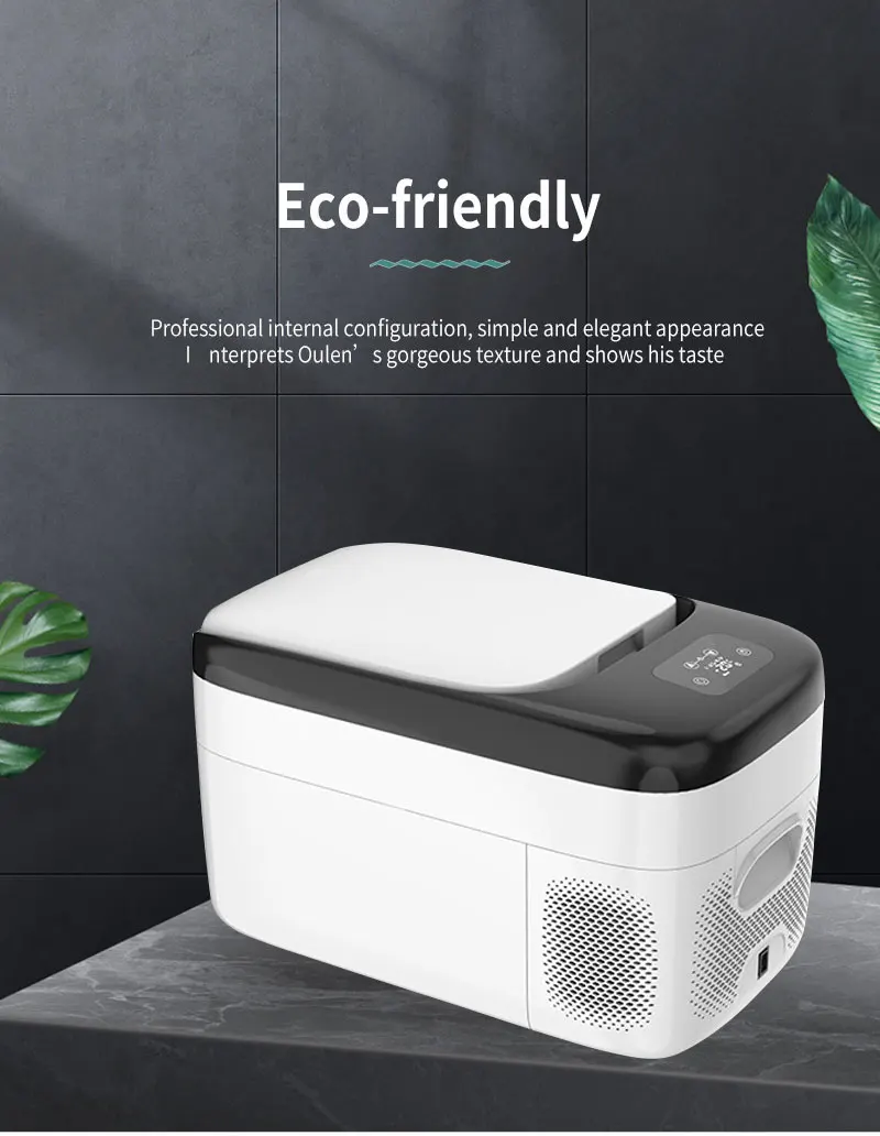  Multi-function mini car fridge with digital control and touch screen smart freezer refrigerator for