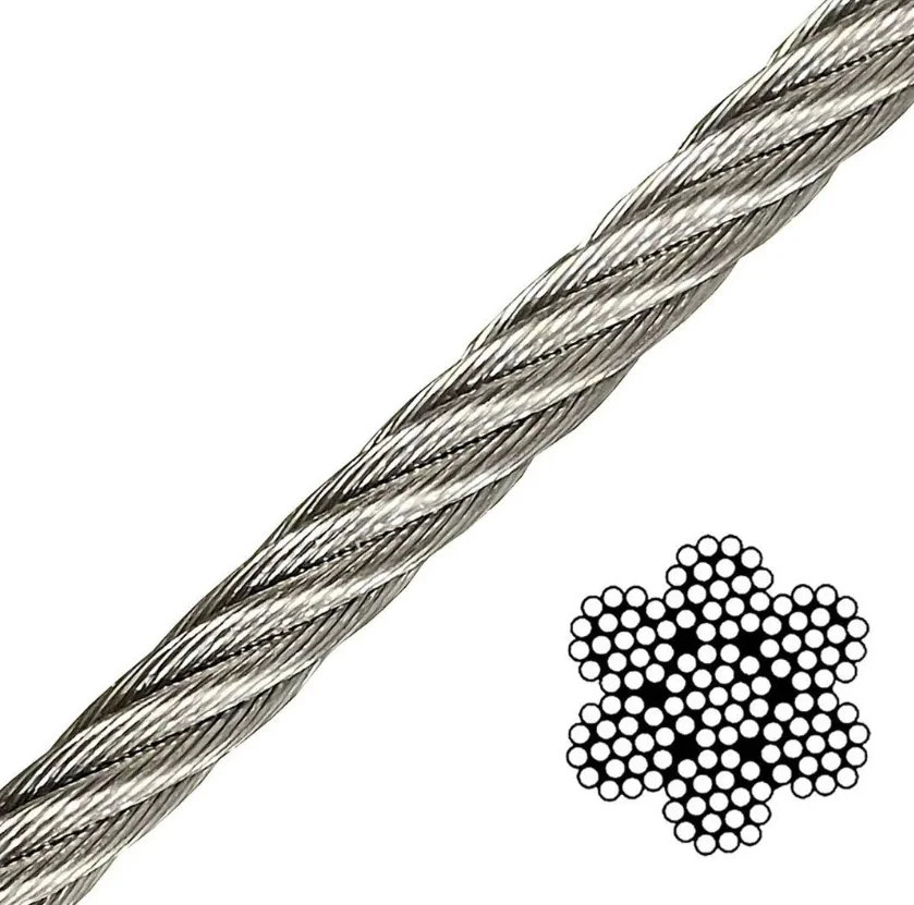 TPU Coated Flexible Steel Wire Rope Heavy Weight Gym Steel Cable Wire for Exercise Machine Parts & Accessories