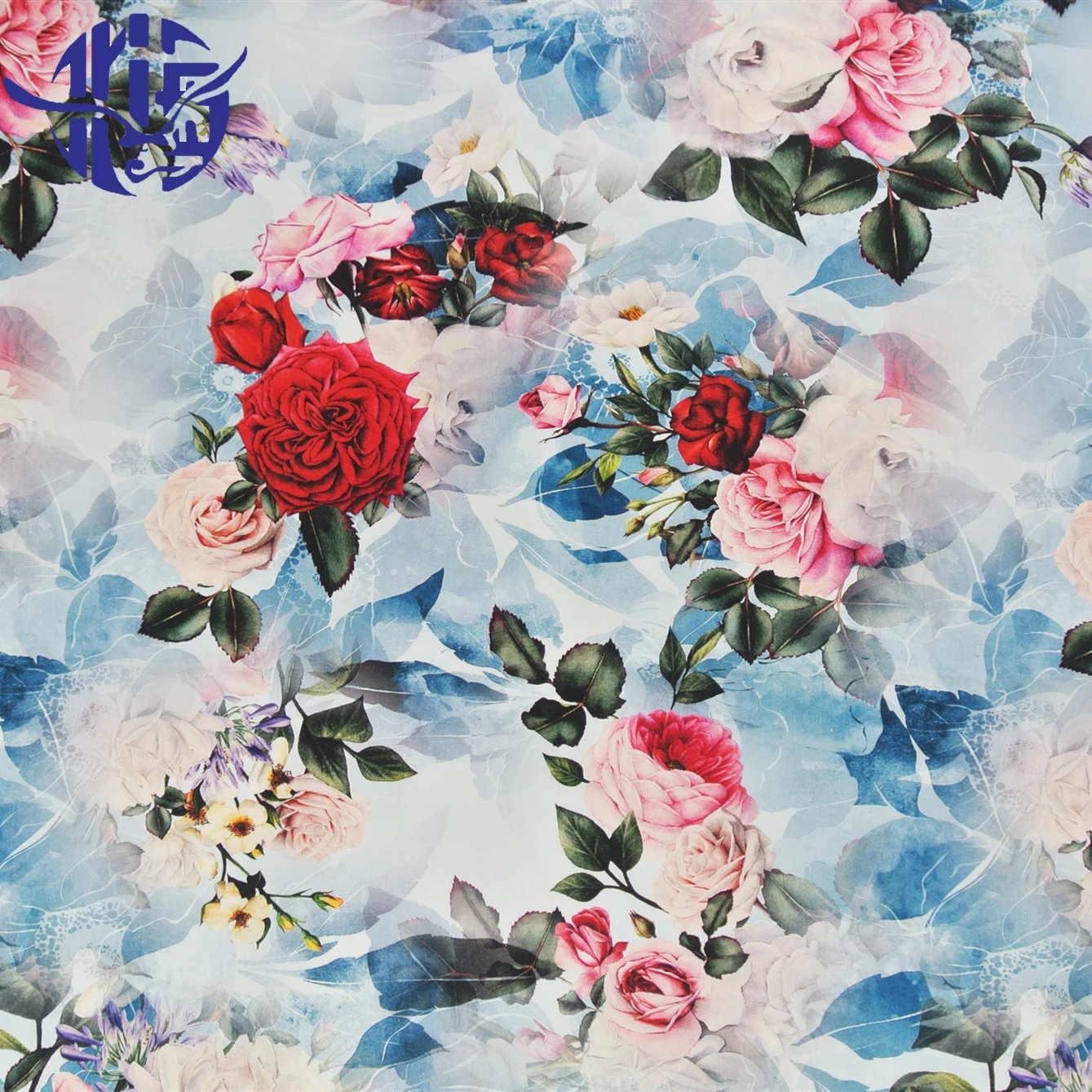 2020 summer and spring twill rose pattern digital print pima hijab cotton fabric india