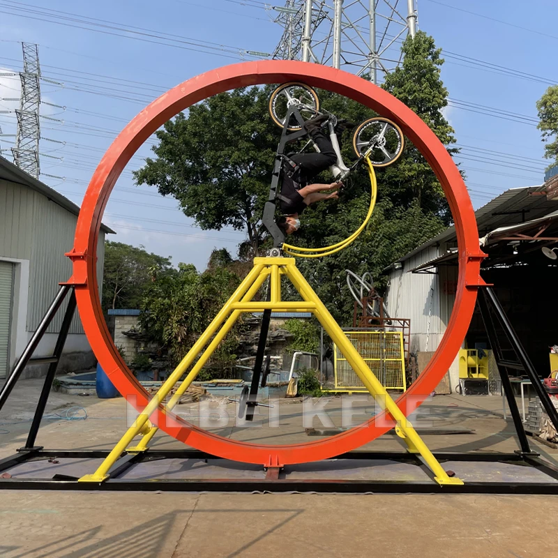 Custom 360 rotating bike ride children rotation bike bicycle adult games amusement park for sale