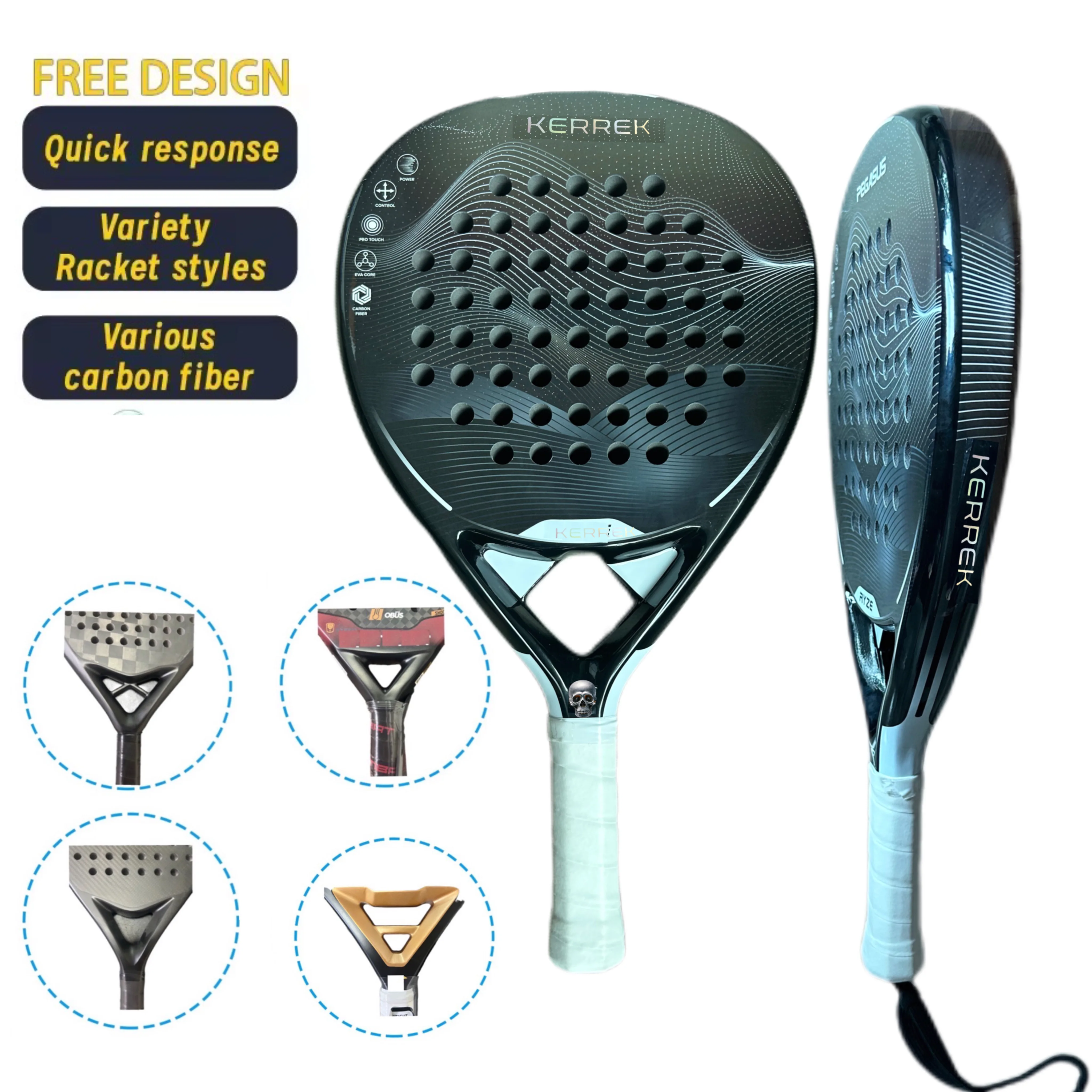 Custom 18K Carbon Fiber Sane  Premium  Bullpadel Bola Bolsa Raquetes Nox Beach Tennis Paddle Padel Tennis Rackets Racket Padel