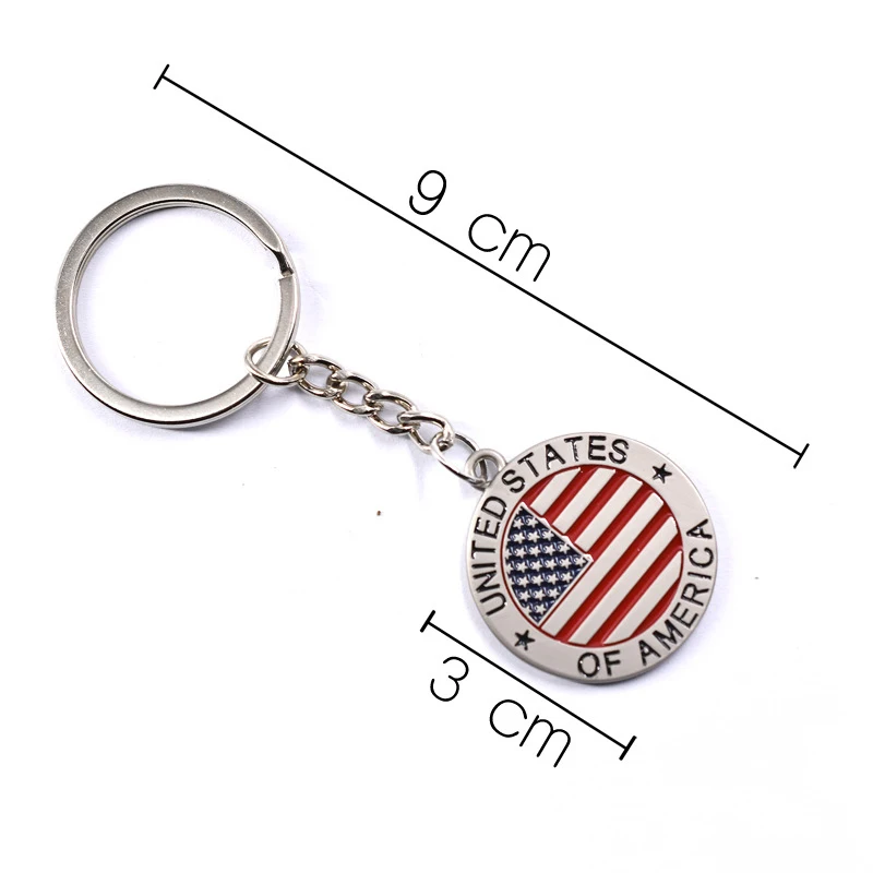Hot Selling Custom Logo and Printing Free Sample Metal Keychain Promotion Zinc Alloy Personalized Keychain