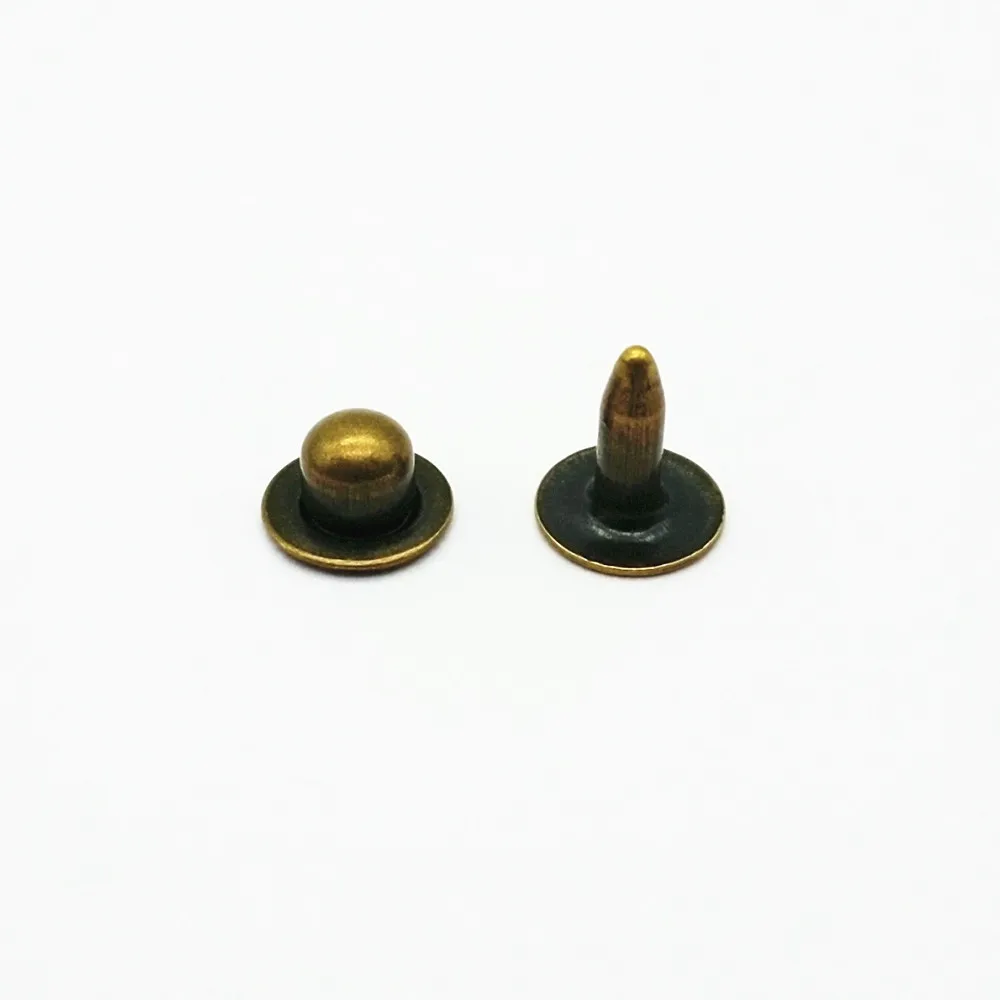 6mm very small normal classical brass rivet for jeans garment jean rivet
