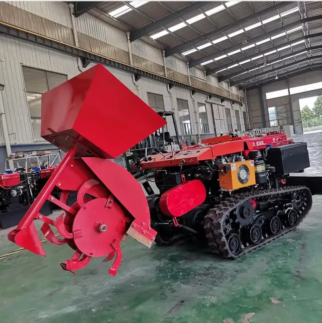 Electric remote control weeding micro-tiller rotary cultivator For orchard farm