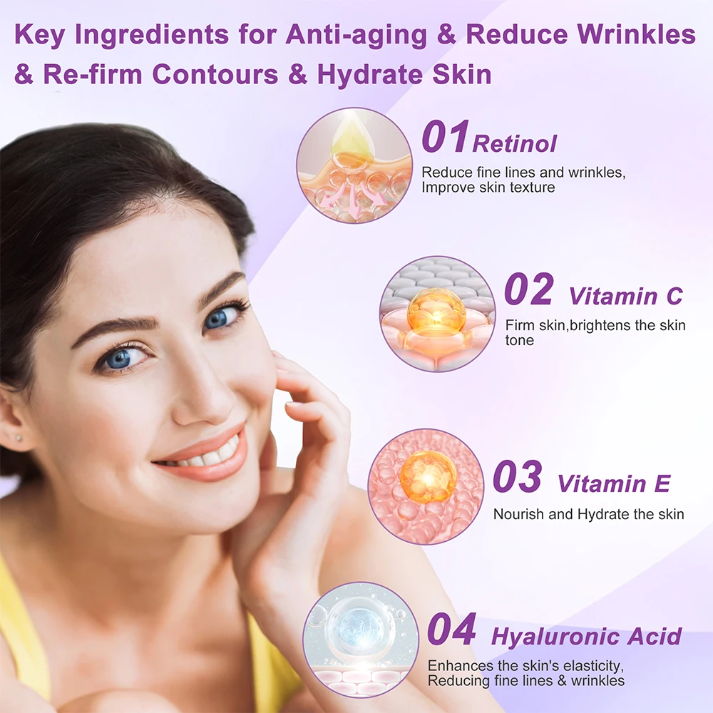 Custom Women Skin Care Set Anti Aging Hyaluronic Acid Skincare Kit Organic Korean Facial Cream Cleanser Kit For Women