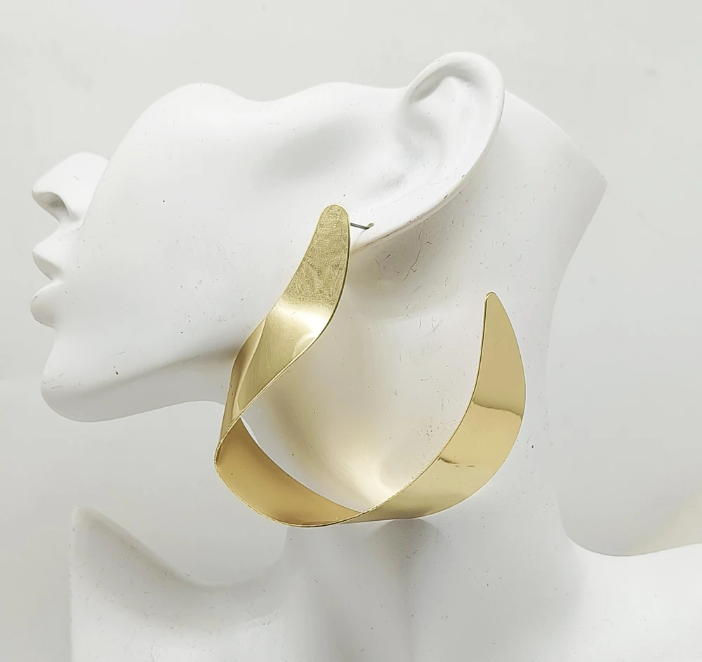 GDJWRI large earrings luxury dangle big elegant African earrings for women unique new design hoop