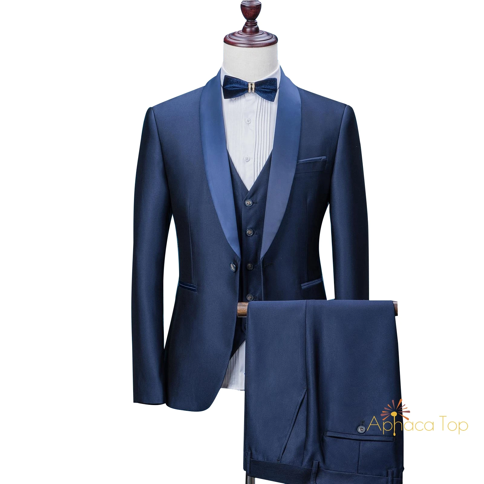
APHACATOP 2020 Fashion One-Button Men Wedding Suits Custom Wool Suits 