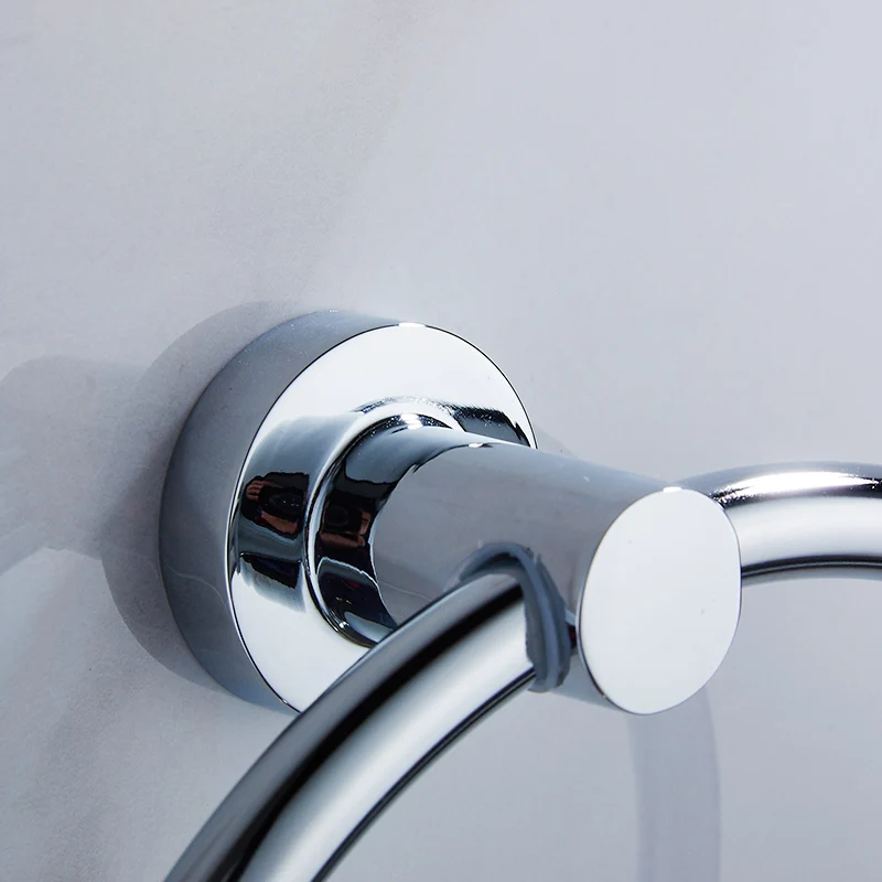 6-Piece Stainless Steel Bath Hardware Sets Black Bathroom Accessories Shelf Set Shower